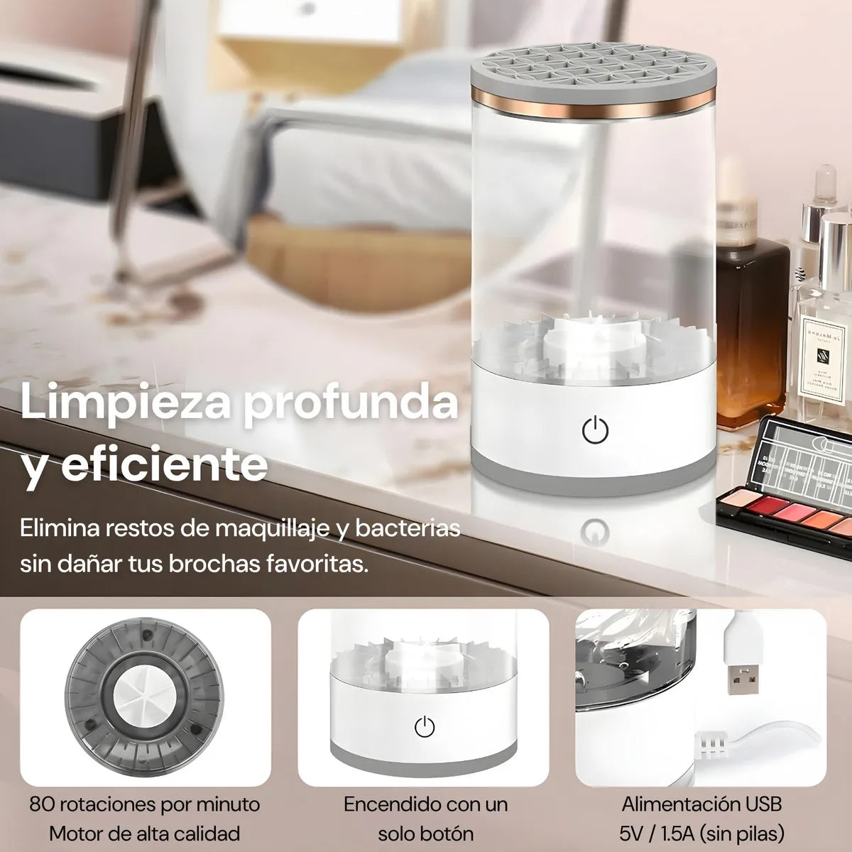 Limpiador de Brochas Eléctrico USB