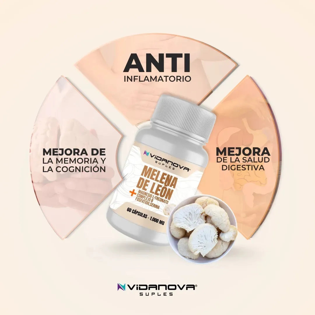 Melena De León 1000mg 60 Caps