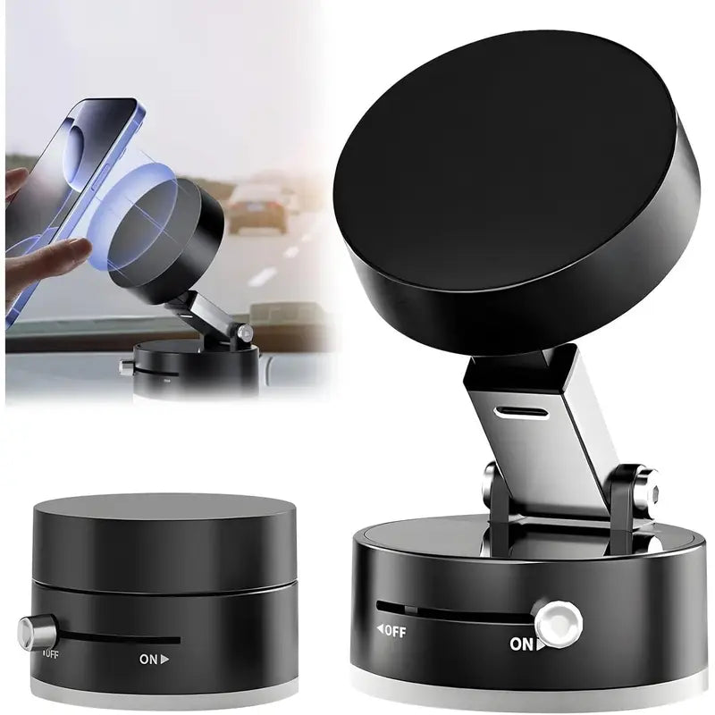 2x1 Soporte Magnético Premium para Teléfono con Succión al Vacío 360°
